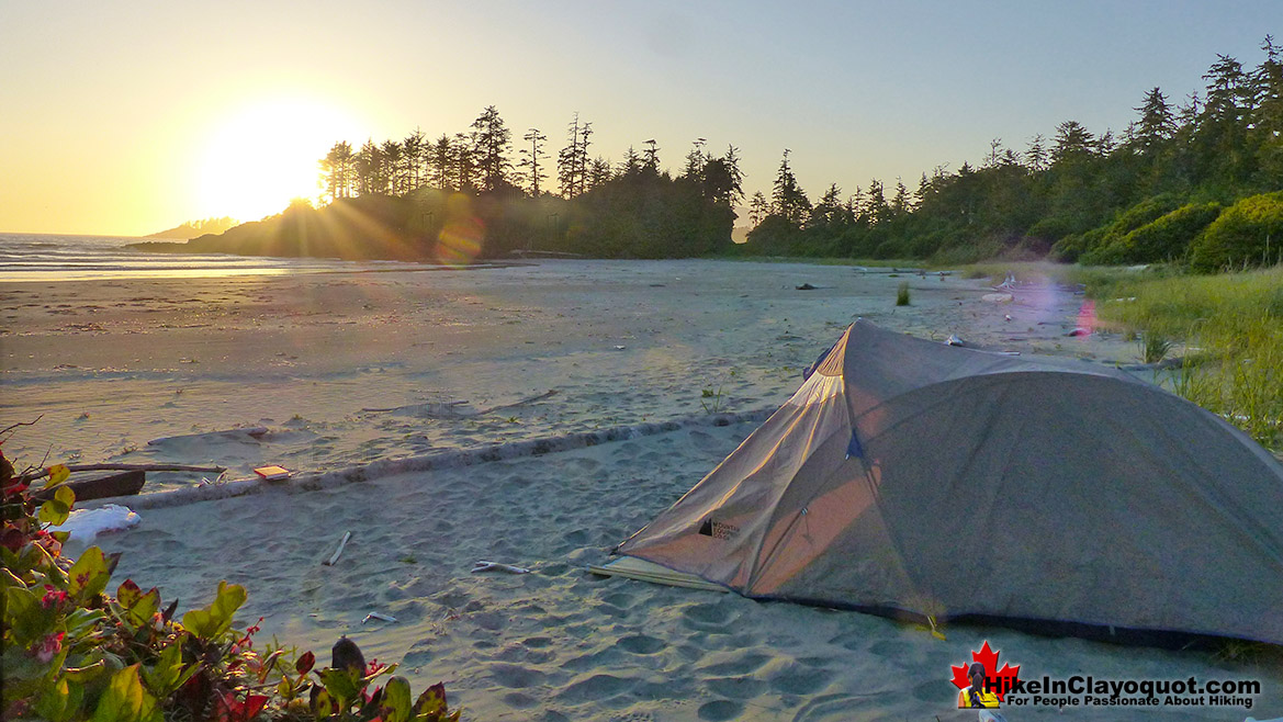 Vargas Island Tent View