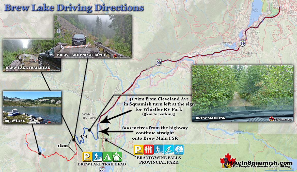 Brew Lake Driving Directions Map v4