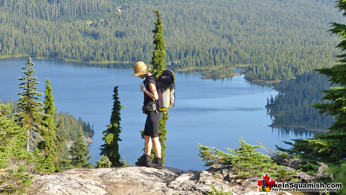 Cirque Lake Trail View of Callaghan Lake