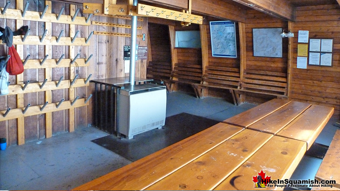 Elfin Lakes Hut Inside