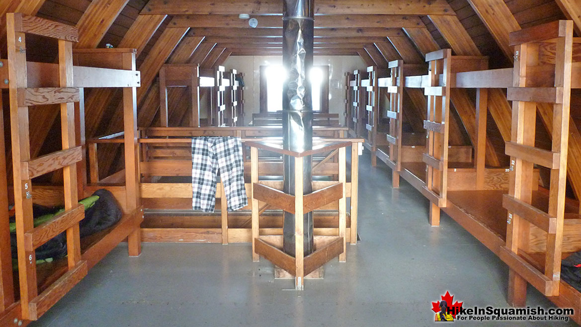 Elfin Lakes Hut Upstairs Inside