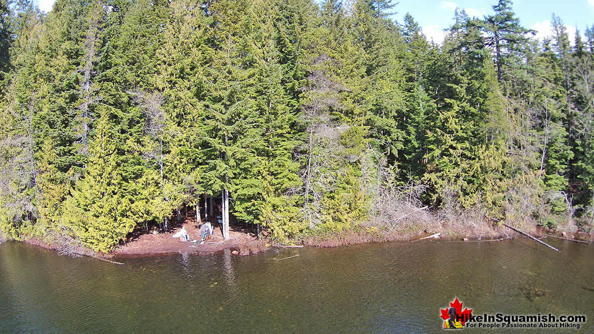 Levette Lake Camp Aerial View