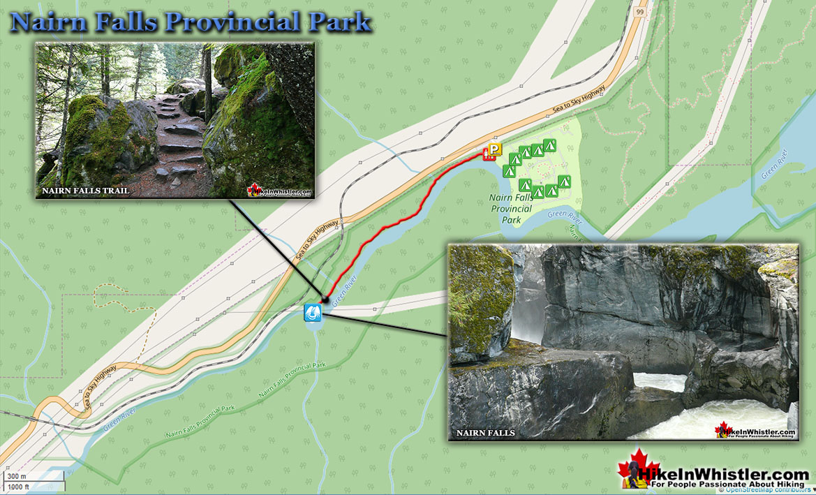 Nairn Falls Provincial Park Map